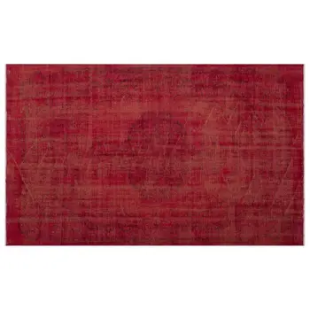 

Handmade Red Vintage Overdyed Turkish Area Rug 161x255 Cm-5'3''X8'4''