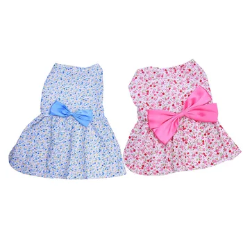 

Dog Wedding Dresses Lovely Floral Pet Dog Dress For Small Dogs Autumn Chihuahua Pug Yorkie Clothes Puppy Cat Clothes 5 Sizes New