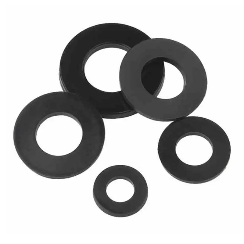 Carbon Steel Flat Machine Washer Plain Black Washer Furniture Gaskets