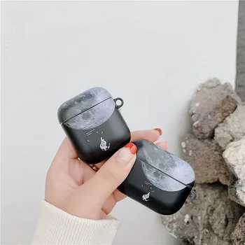 

Silicone case for airpods 2 spaceman moon fashion cover for airpods pro earphone