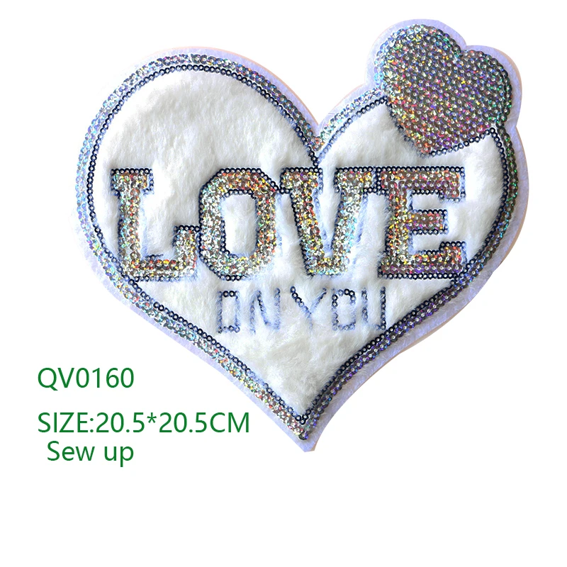 QV0160 Полотенце вышивка милый маленький значок вышитые железные нашивки для одежды DIY полосатая одежда Лоскутные наклейки на заказ значки - Цвет: QV0160