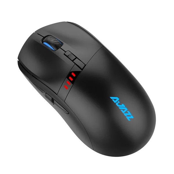 Все новые 16000 dpi Ajazz I305 Pro перезаряжаемая 2,4 ГГц/Проводная Двухрежимная esport Гейминг мышь ноутбук мышь для ПК макро-программа - Цвет: Черный
