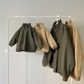 

2020 Winter Hot Fashion Classic Wash Zipper Tooling Parent-Child Jacket