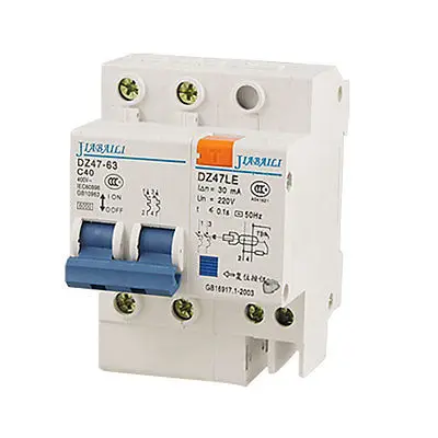 

AC 400V 40A Earth Leakage Miniature Circuit Breaker 2P