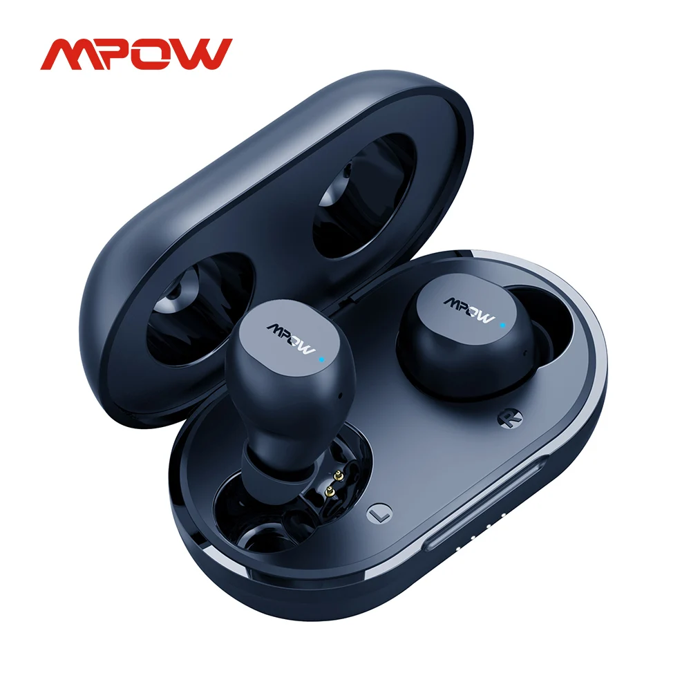 Mpow M12 True Wireless Earbuds Bluetooth 5.0 TWS Earphones with Deep Bass 25H Playtime IPX8 Waterproof for Sports Grm Workout