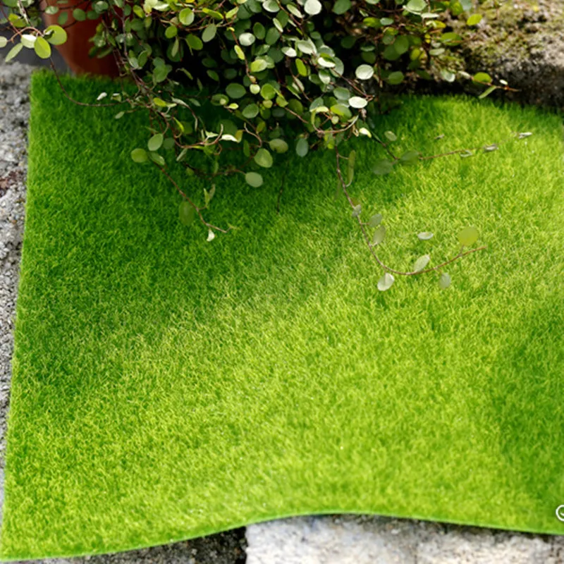 Пол поддельный Травяной коврик ПВХ искусственная трава ковер симулятор мха газон DIY Зеленый завод микро пейзаж дворовый садовый декор