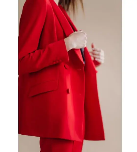 Business Blazers Suits for Women, Elegant Shawl Blazers, Slim Pants, Pantsuits, OL Black Clothing Set