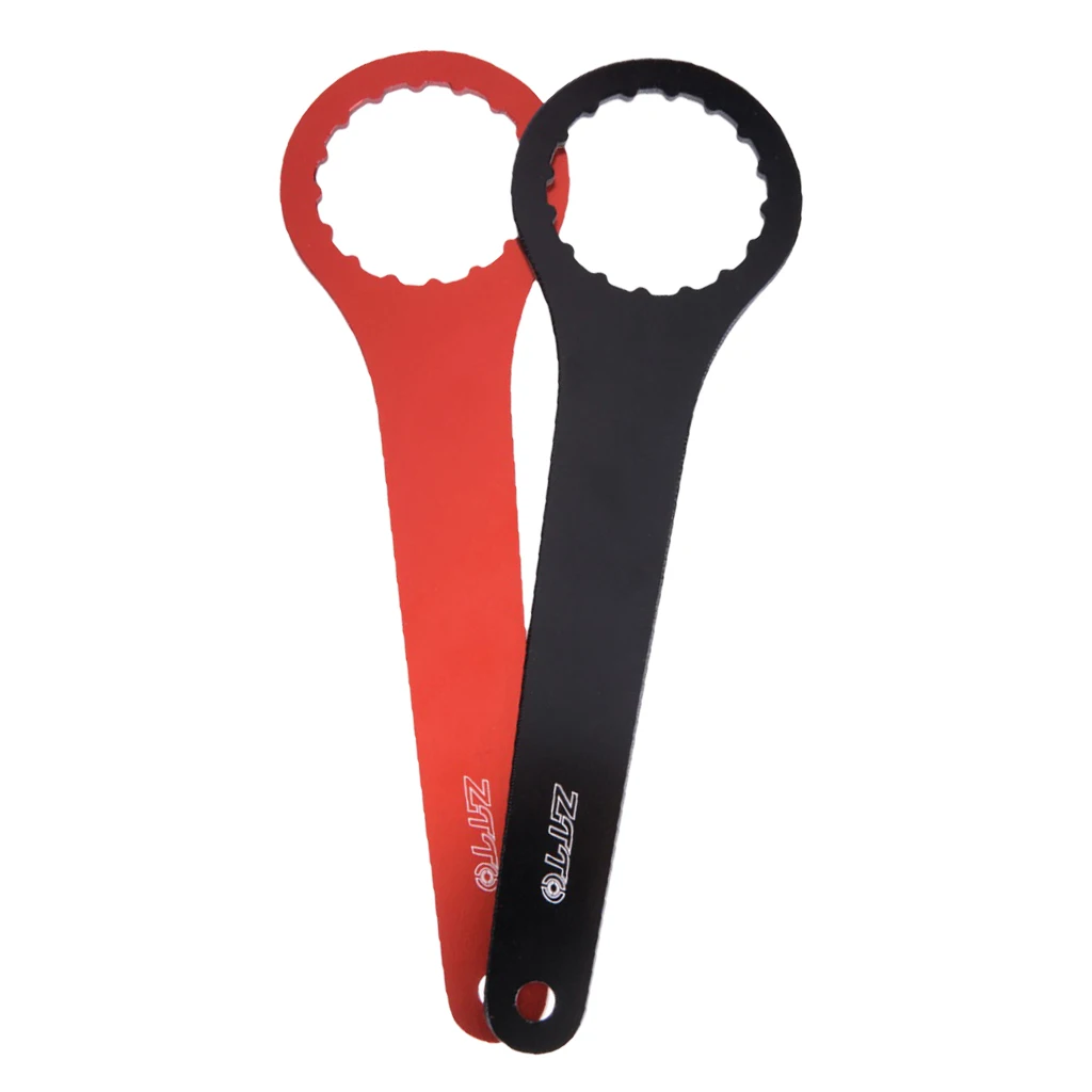 Aluminum Alloy Bicycle Axis Wrench Bike Repair Maintenance Wrenches Tools Replacement Black / Red  20cm x 8cm x 9cm