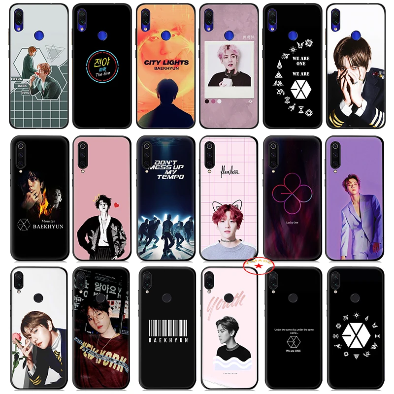 Baekhyun Exo Soft Silicone Case for Xiaomi Redmi Note 8 7 6 5 Pro 4X 5A Cover |