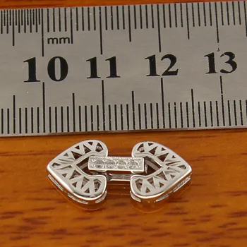 

New Arrival Heart Charm Jewelry Findings Wholesale Necklace Bracelet Clasps and Hooks Jewellery Accessory Parts Settings
