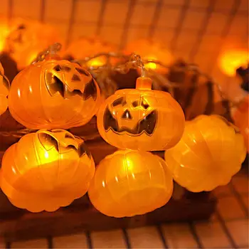 

EU Plug/US Plug Halloween Pumpkin led string lights Halloween Holiday Christmas Party Garden Decoration Lanterns Light 10/38LEDS