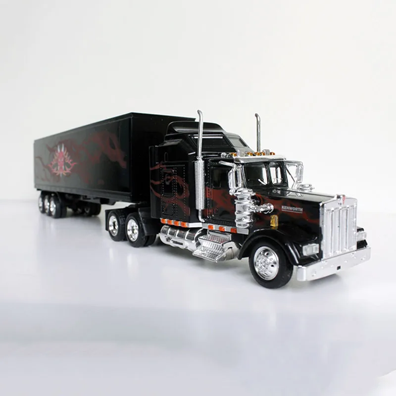 1/43 классический американский KENWORTH W900 контейнеровоз прицеп транспортные средства литье под давлением модель автомобиля коллекция коллекционных подарков шоу