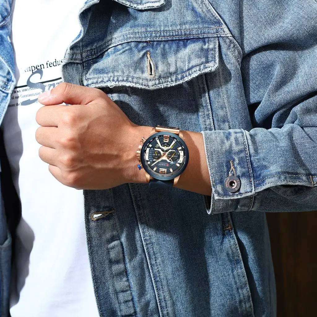 

Men's Sports Quartz Watch Fashion Casual Business Dress Wristwatch Waterproof 3ATM - Multifunctional Watches for Boys