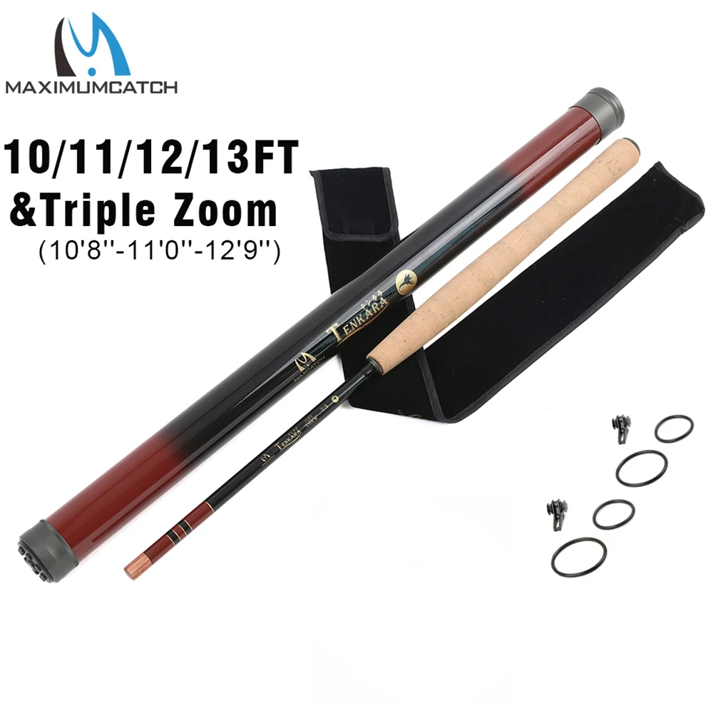 Maxcatch 9/10/11/12/13FT Tenkara Fly Rod Telescoping Fly Fishing Rod
