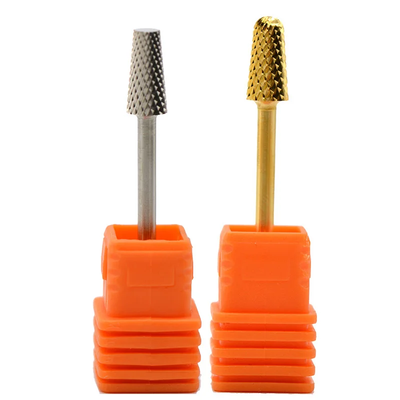 

1PCS Super Safety Tapered Barrel Carbide Nail Drill Bit Electric Manicure Machine Accessory Milling Cutters Files