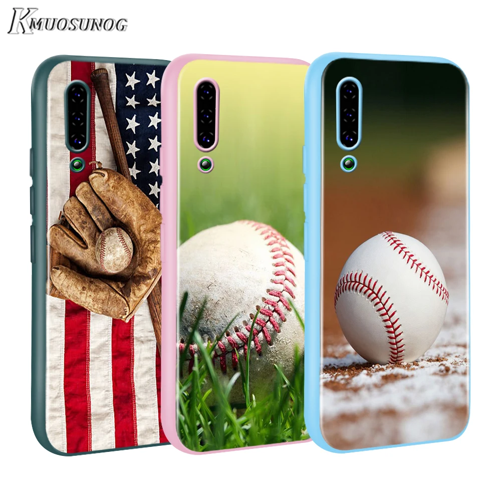 

Love Baseball Sport Baseus Candy Color Cover for Xiaomi Mi NOTE 10 9 8 Pro 9T SE A1 A2 A3 CC9 SE Lite F1 Phone Case