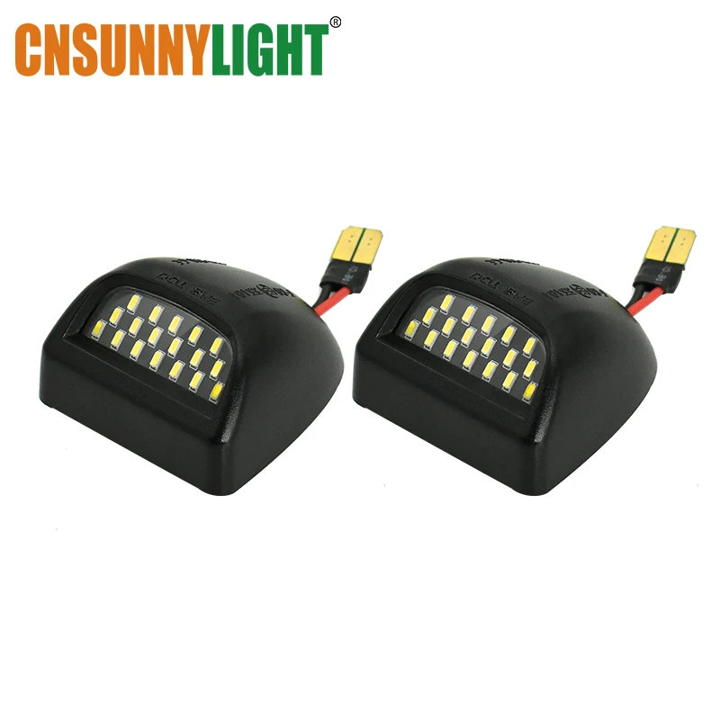 CNSUNNYLIGHT 2 шт. Canbus светодиодные лампы для номерного знака автомобиля без ошибок