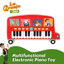 La Granja De zeon – Piano électronique interactif, jouets pour enfants, clavier interactif, Instrument Portable, 24 touches, Animal