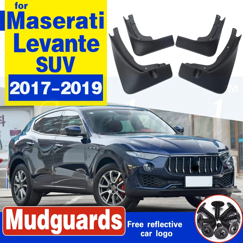 

4 PCS For Maserati Levante SUV 2017 2018 2019 Front Rear Car Mudflaps Fender Mud Guard Flaps Splash Flap Mudguards Accessories