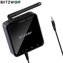 BlitzWolf BW-BR4 V5.0 беспроводной bluetooth 2 в 1 приемник передатчик HD Музыка Аудио адаптер 3,5 мм Aux для динамика ТВ MP3