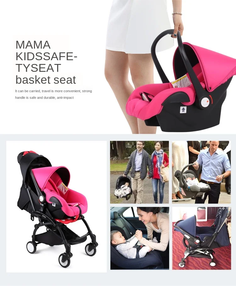 For Twins Baby Double strolleTwin baby stroller 2-in-1 detachable can sit light folding baby car safety Seat