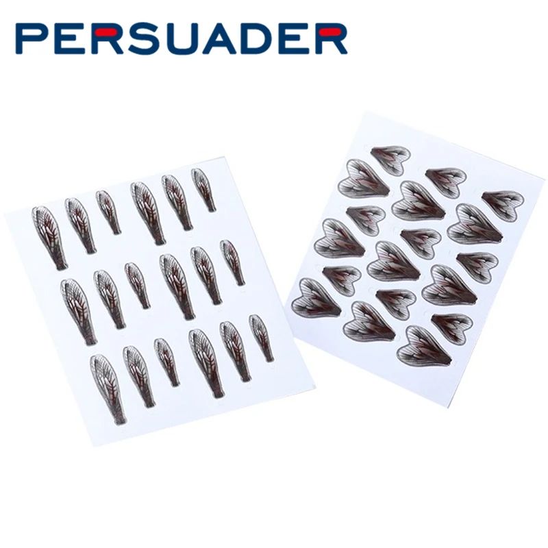 Persuader 36Pcs Set Pre-Cut Realistic Fly Tying Wings Adult Stonefly&Caddis Flexible Poly Wings Trout Lure Fly Tying Materials