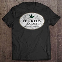 Мужская забавная футболка модная футболка Tegridy Farms Farming с Tegridy Version2 женская футболка