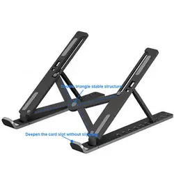 Soporte para ordenador portátil de aleación de aluminio N3, Base plegable para Notebook, refrigeración