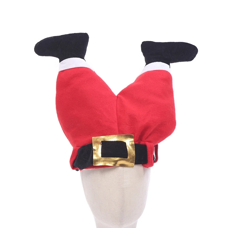 

Funny Christmas Fun Hat Red Santa Claus Pants Adult Child Hat Decoration New Year Gift Family Party Supplies
