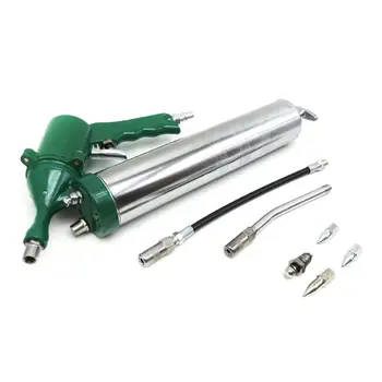 

400CC Heavy Duty Pneumatic Grease Gun Manual High Pressure Grease Gun Steam Moving Butter Gun Barrel Oiling Machine with Oil