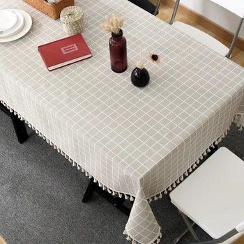 

Modern Table Cloth With Tassels Home Decoration Nordic Style Scratchproof Picnic Patio Anti Dust Printed Party Kitchen Dinning