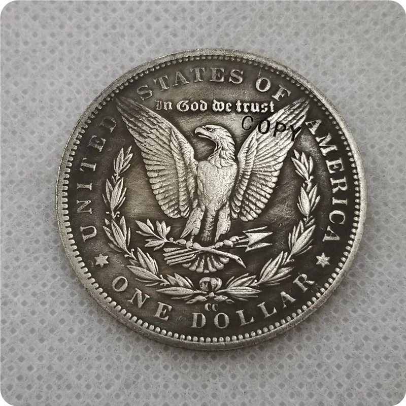 США 1878cc Morgan доллар череп заколка на Хэллоуин резные копии монет