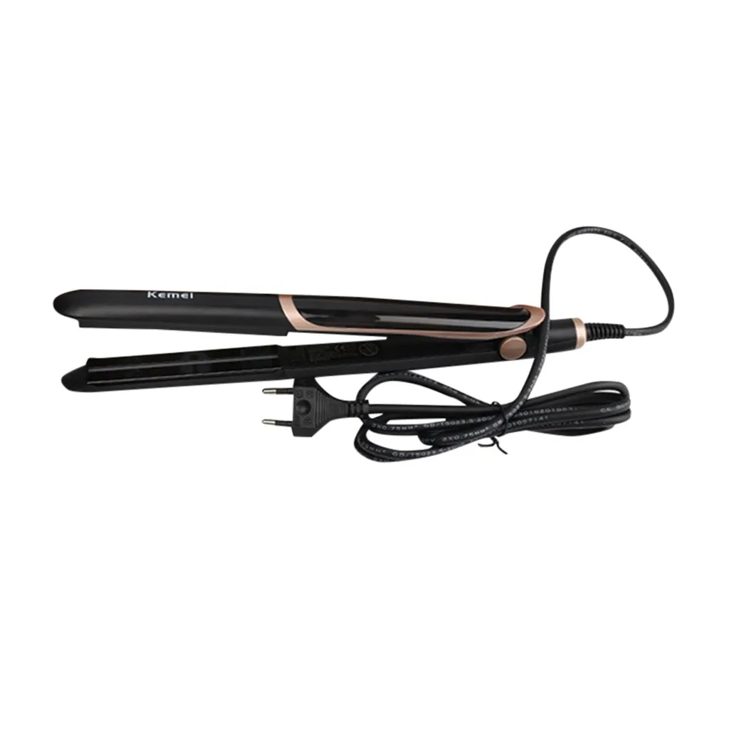 Professional Tourmaline Ceramic Hair Heating Aluminum Plate Portable Straight Curly Hair Style Curler Fast Warm-up Thermal