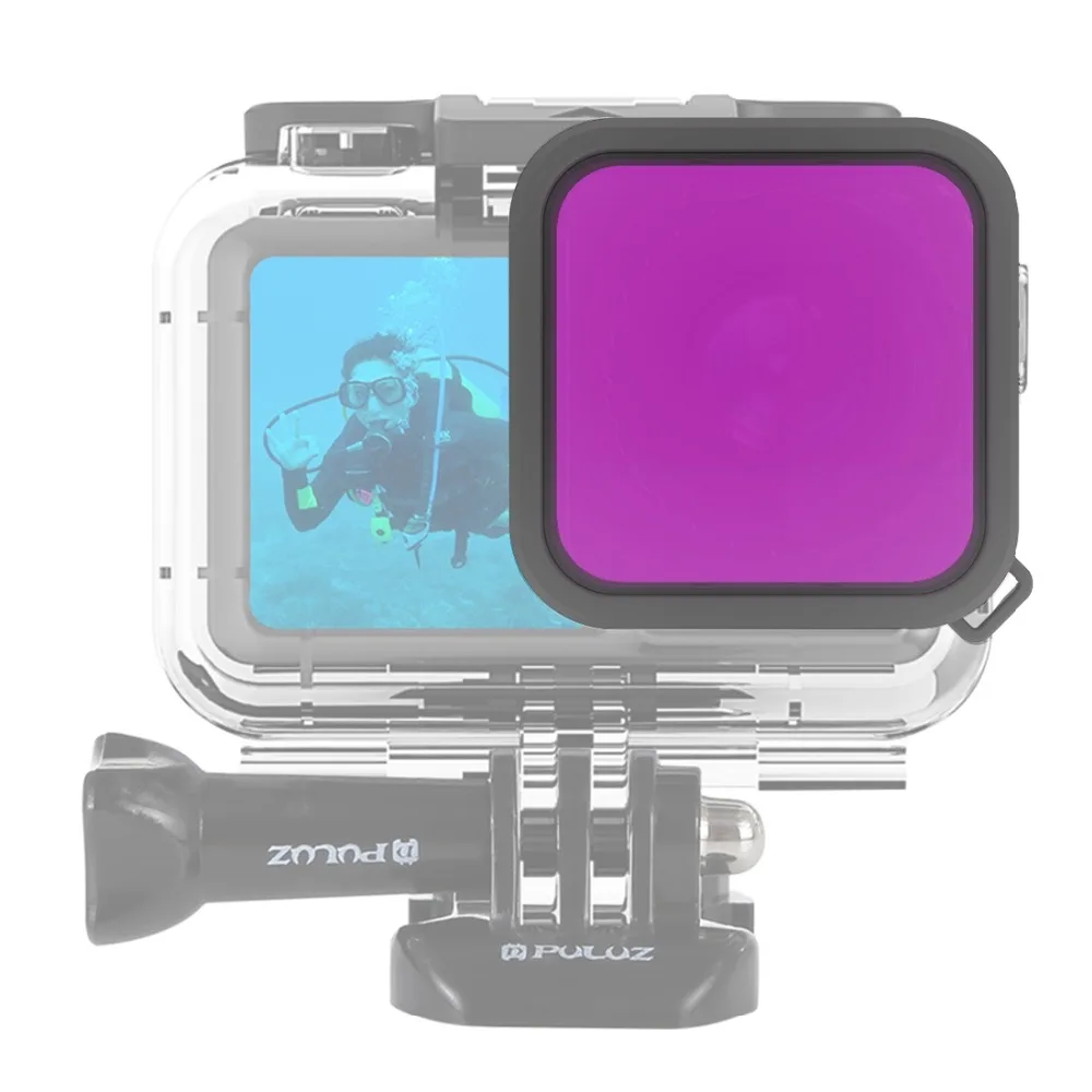 PULUZ корпус Дайвинг цветной объектив фильтр аксессуары для DJI Osmo Экшн-камера UV CPL объектив камеры подводная фотография туристический