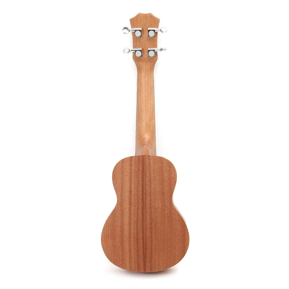 2" мини Sapele птица и красное дерево гриф из красного дерева тонко настроенная нейлоновая нить Гавайская гитара матовый детский подарок