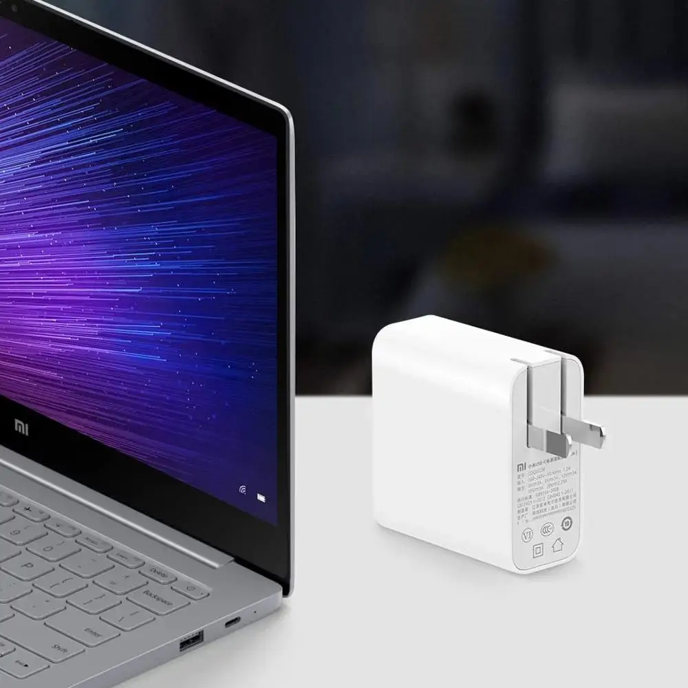 Оригинальное зарядное устройство MI Mijia USB-C 45 Вт, умный выход, порт type-C, USB PD 2,0, QC 3,0, быстрая зарядка, C2C кабель, usb type-C, адаптер питания