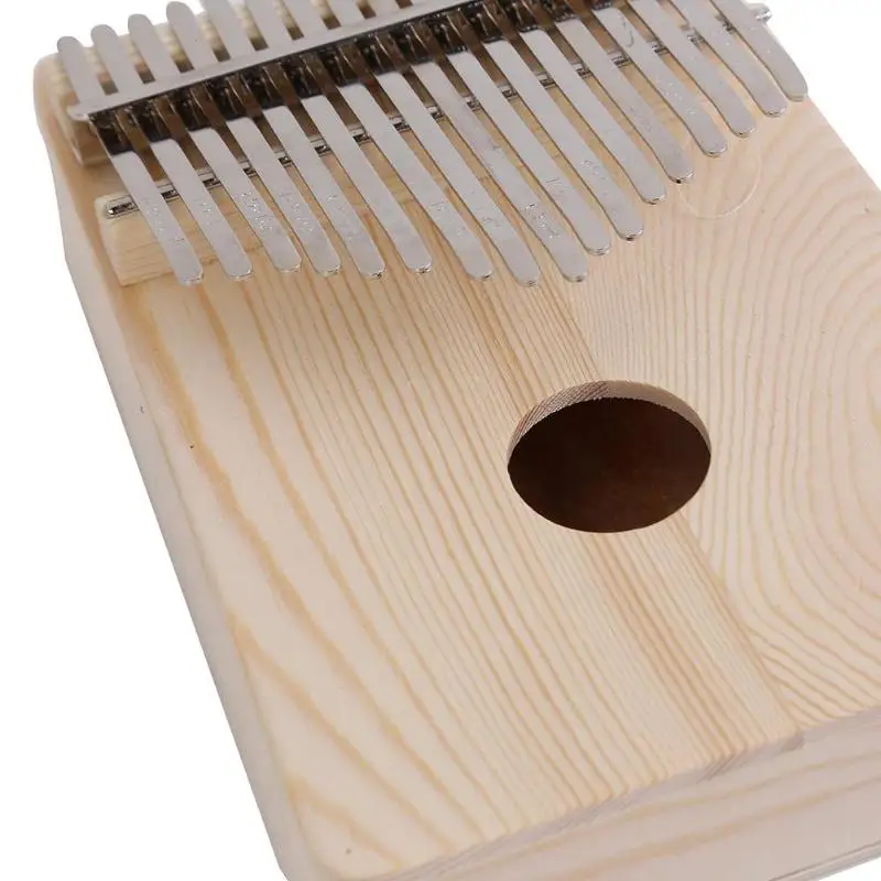 17 клавиш Kalimba палец пианино DIY Набор натуральная клавиатура Sanza Mbira деревянный белый эмбрион калимба инструмент аксессуар