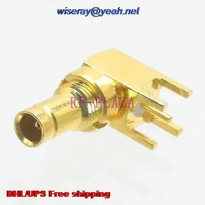 

DHL/EMS 200pcs Connector DIN 1.0/2.3 female jack solder PCB mount Right angle -A3