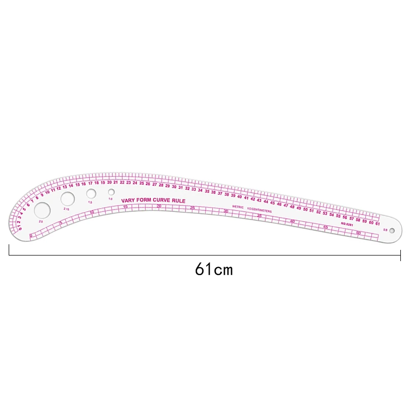 MIUSIE French Curve Rulers Multi-function Ruler Fashion Design Rulers for Fabric Cutting Sewing Measure Template Metric Ruler 