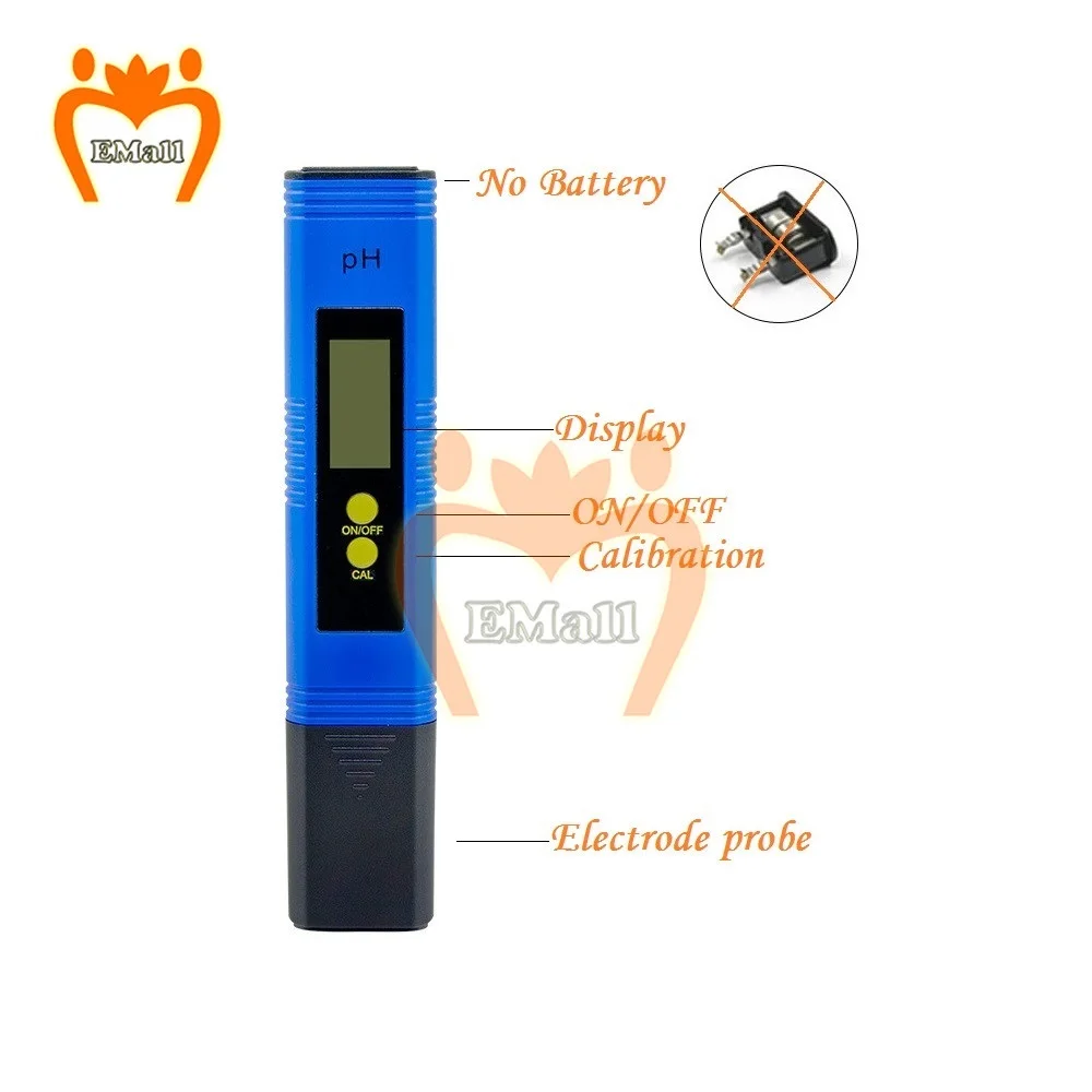 Digital PH EC TDS Meter Tester Temperature Pen Water Purity PPM Filter Hydroponic for Aquarium Pool Water Monitor 0-14 PH 0-9990