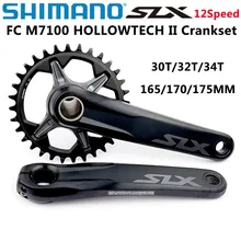 Шатун Shimano DEROE SLX FC M7100 FC-M7100 1x12 12-speed 30T 32T 34T 170 мм 175 мм HOLLOWTECH II MTB