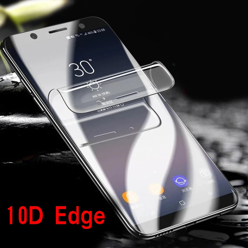 10D мягкие ПЭТ изогнутые, с полным охватом экрана Защитная пленка для Samsung Galaxy S8 S9 S10 Plus S7 S6 edge Note 8 9 протектор экрана