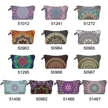 

3D Printed Cosmetic Bag Women Hand Held Portable Large Capacity Cosmetics Storage Bags -OPK