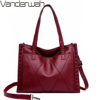 

Sac a main Luxury Ladies Handbags Fashion Soft Leather Women Bag Designer Female Crossbody Shoulder Bags Casual Top-Handle Bags