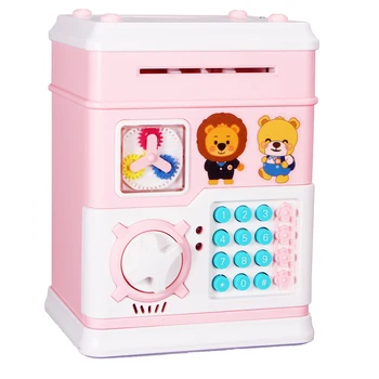 

Money Gift Birthday Electronic Coin Musical Cartoon Savings Box With Password Cash Payment Children Safe Kids Piggy Bank Smart