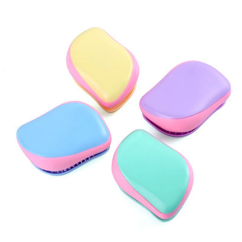 Manufacturers Direct Selling Anti-static Massage Combs Plastic Tangle Teezer Hairdressing Comb TT Comb Portable Models Wholesale