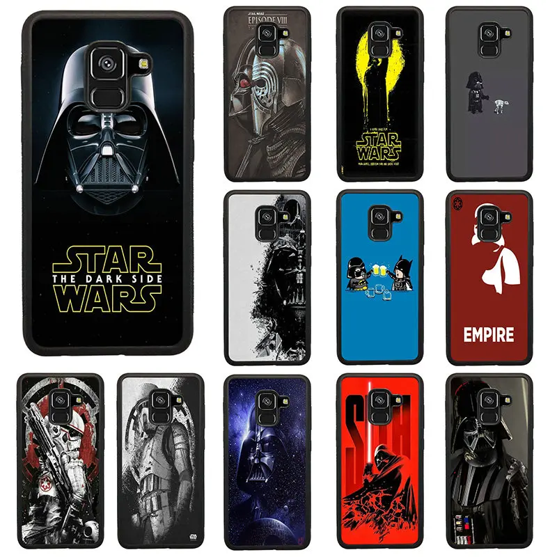 Cell Phone Case for Samsung Galaxy S7 S8 S9 S10 A5 A8 J3 J4 J6 J7 J8 2017 2018 Plus Darth vader Star wars Child R2D2 | Мобильные