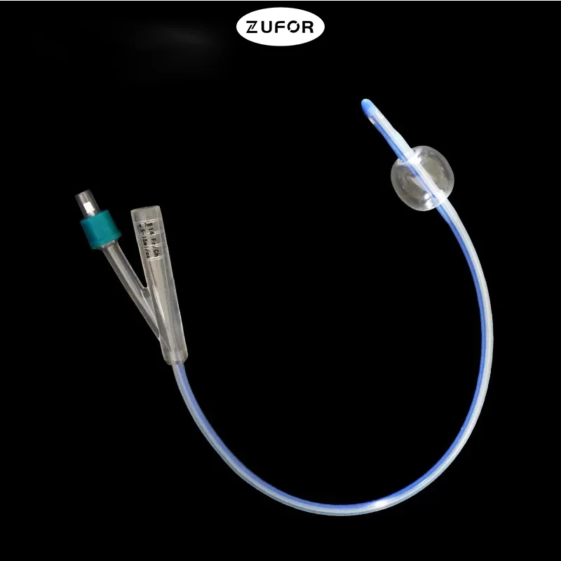 2wayMedicalSiliconeFoleyCatheterUrologyMaleandFemalePenile