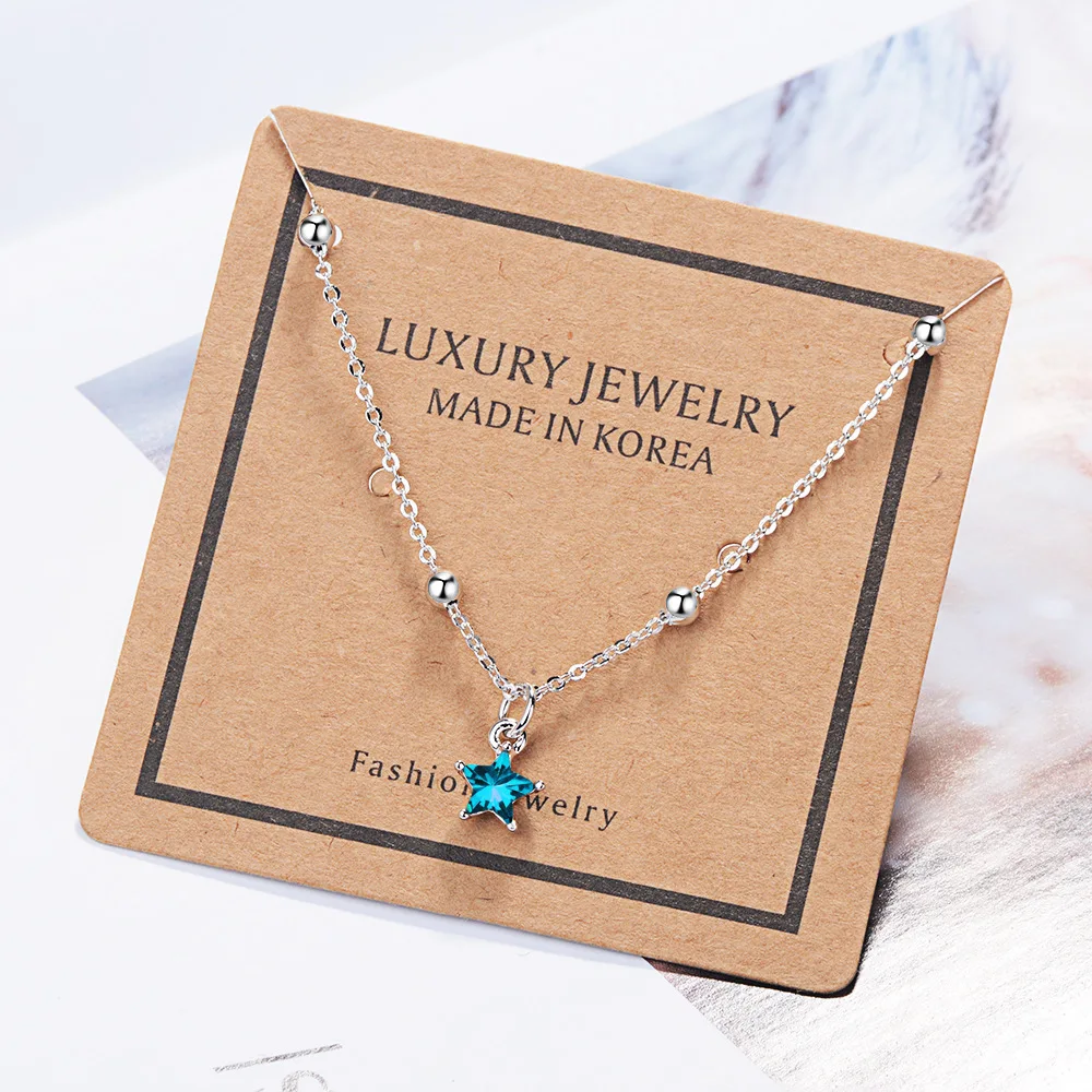

Blue Five-pointed Star Bracelet Female Starry Sky Japan And South Korea Simple Personality Fashion Student Adjustable Bracelet