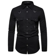 Мужские однобортные рубашки, Повседневная модная рубашка с длинным рукавом и принтом животных, топ, блузка, высокое качество, мужские Гавайские рубашки